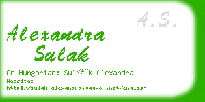 alexandra sulak business card